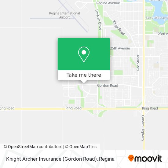 Knight Archer Insurance (Gordon Road) map