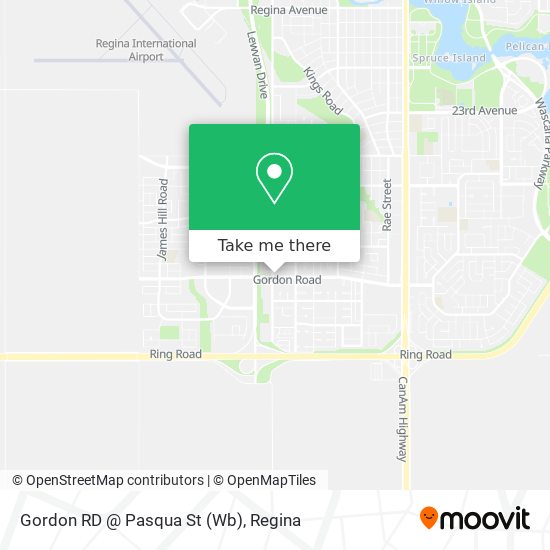 Gordon RD @ Pasqua St (Wb) plan