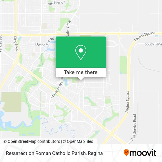 Resurrection Roman Catholic Parish map