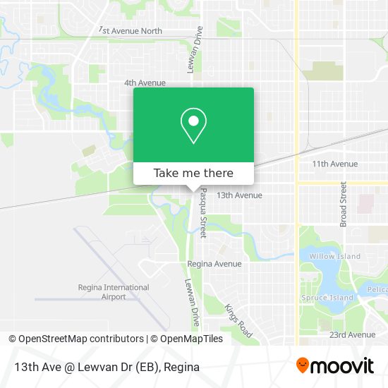 13th Ave @ Lewvan Dr (EB) map