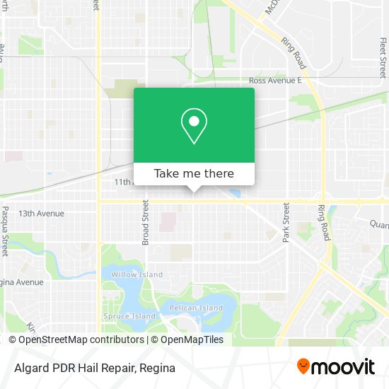 Algard PDR Hail Repair map