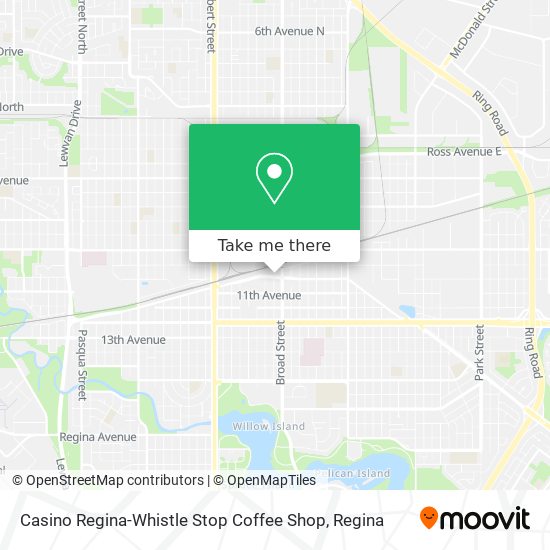 Casino Regina-Whistle Stop Coffee Shop map