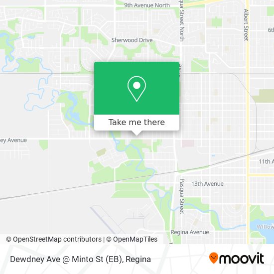 Dewdney Ave @ Minto St (EB) map