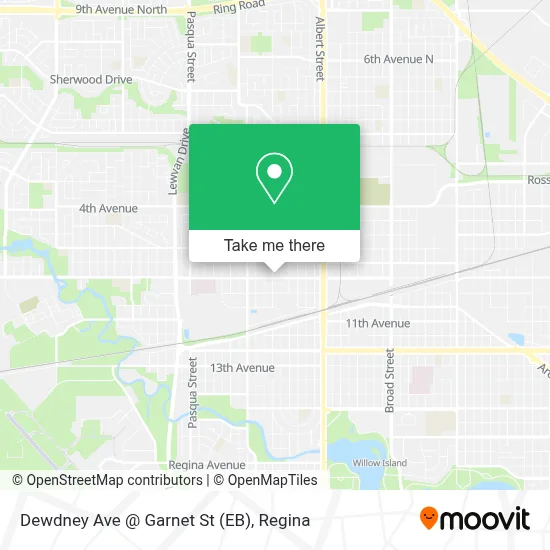 Dewdney Ave @ Garnet St (EB) map