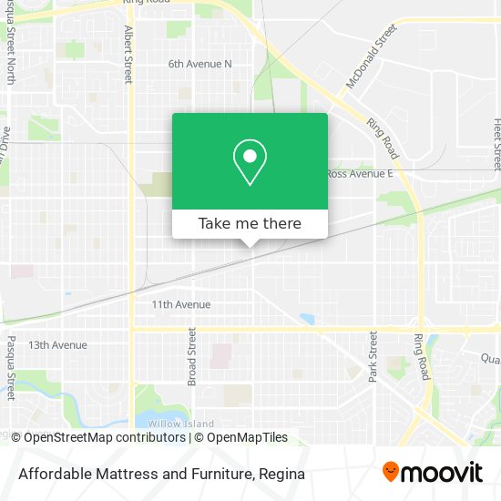 Affordable Mattress and Furniture map