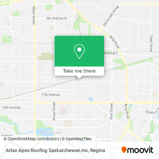 Atlas-Apex Roofing Saskatchewan Inc map