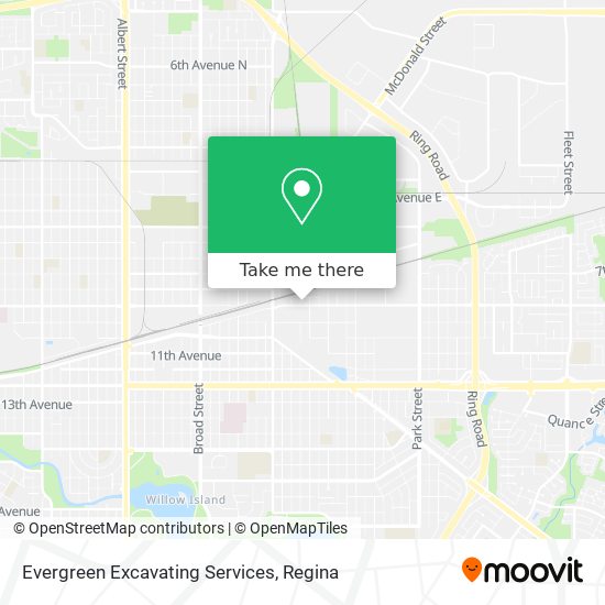 Evergreen Excavating Services map