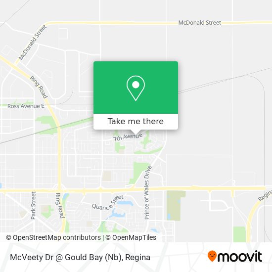 McVeety Dr @ Gould Bay (Nb) map