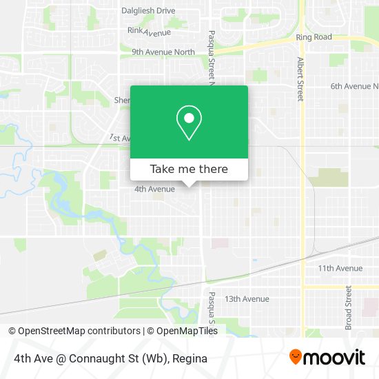 4th Ave @ Connaught St (Wb) map