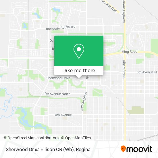 Sherwood Dr @ Ellison CR (Wb) map