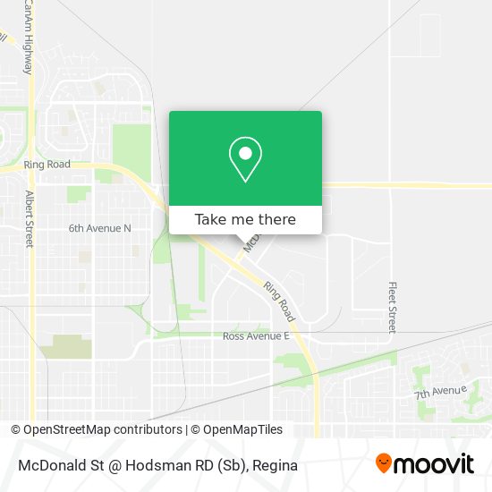McDonald St @ Hodsman RD (Sb) map