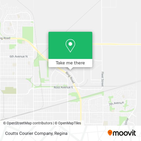Coutts Courier Company map