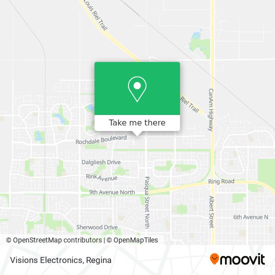 Visions Electronics map