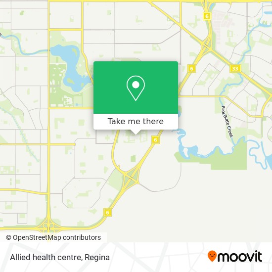 Allied health centre map