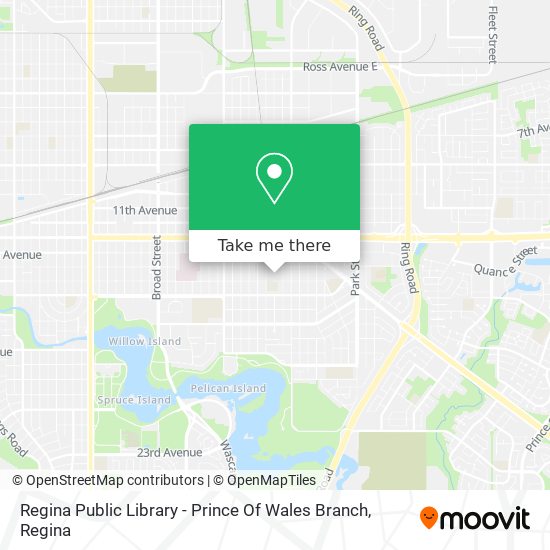 Regina Public Library - Prince Of Wales Branch map