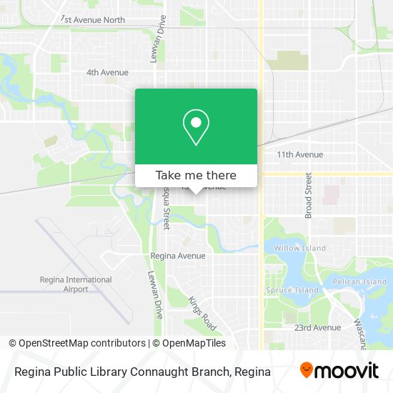 Regina Public Library Connaught Branch map
