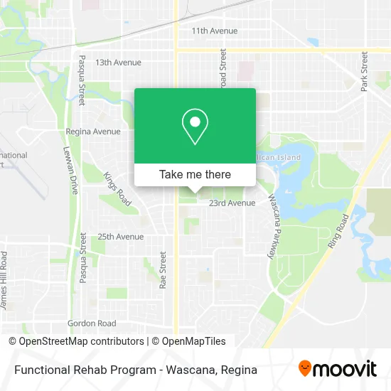Functional Rehab Program - Wascana map