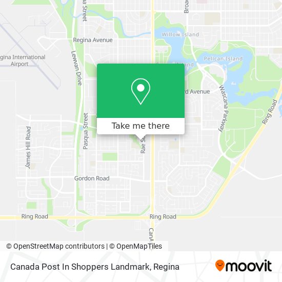 Canada Post In Shoppers Landmark map
