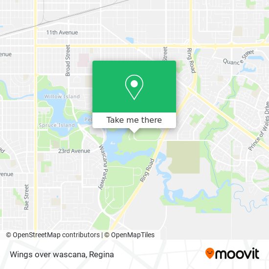 Wings over wascana map