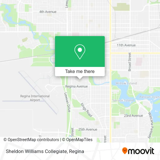 Sheldon Williams Collegiate map