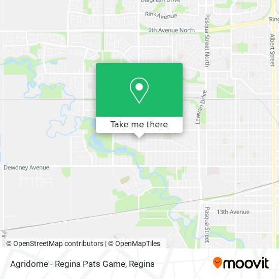 Agridome - Regina Pats Game map