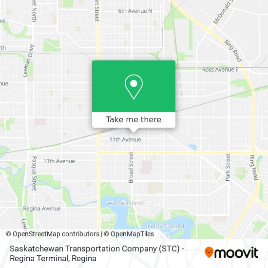 Saskatchewan Transportation Company (STC) - Regina Terminal map