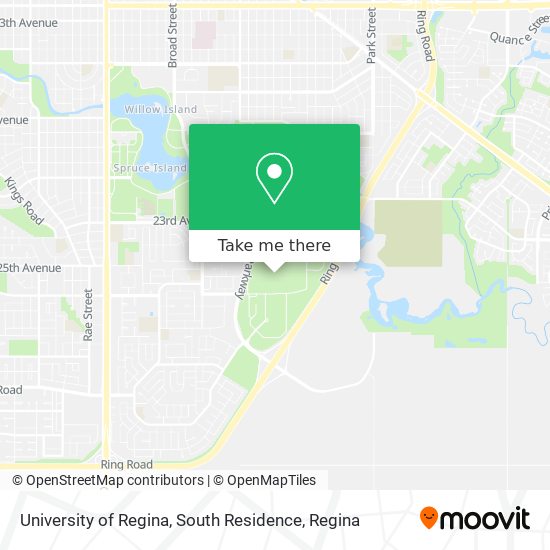 University of Regina, South Residence map