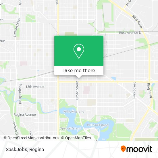 SaskJobs map