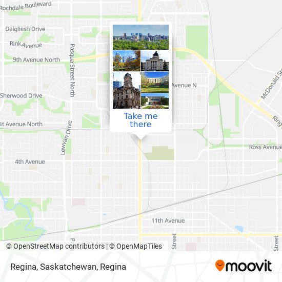 Regina, Saskatchewan map