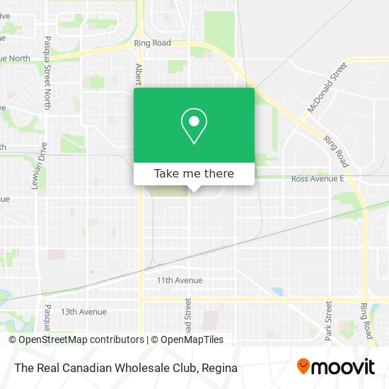 The Real Canadian Wholesale Club map