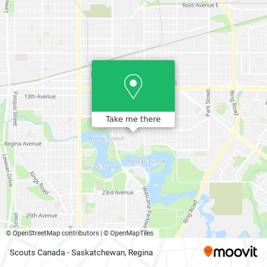 Scouts Canada - Saskatchewan map
