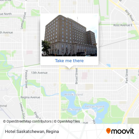 Hotel Saskatchewan map