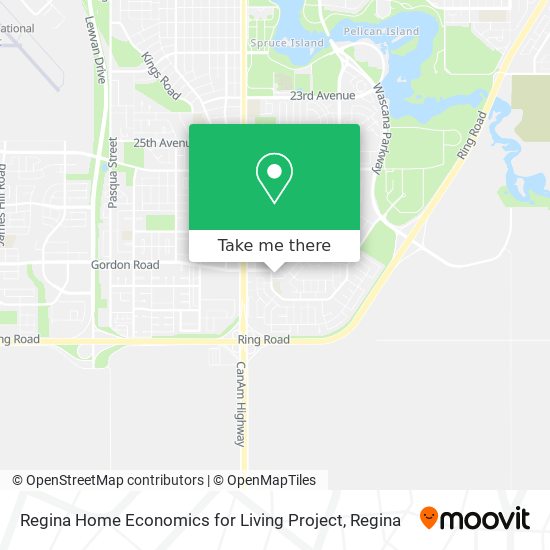 Regina Home Economics for Living Project map