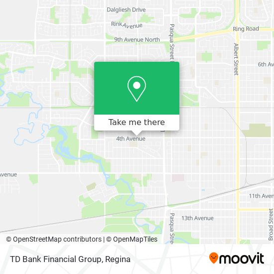 TD Bank Financial Group map