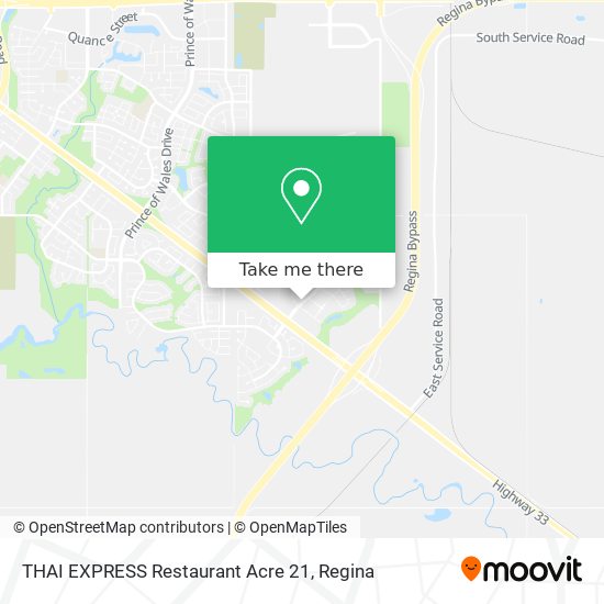 THAI EXPRESS Restaurant Acre 21 map