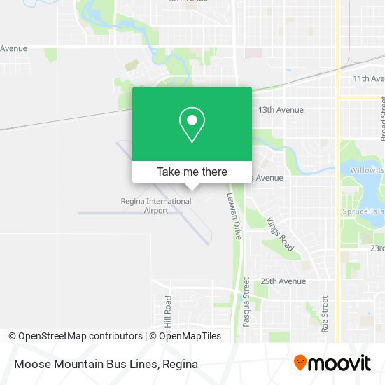 Moose Mountain Bus Lines map