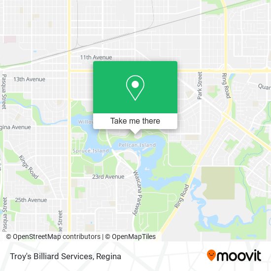 Troy's Billiard Services map