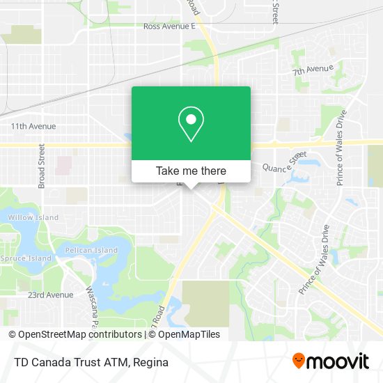 TD Canada Trust ATM map