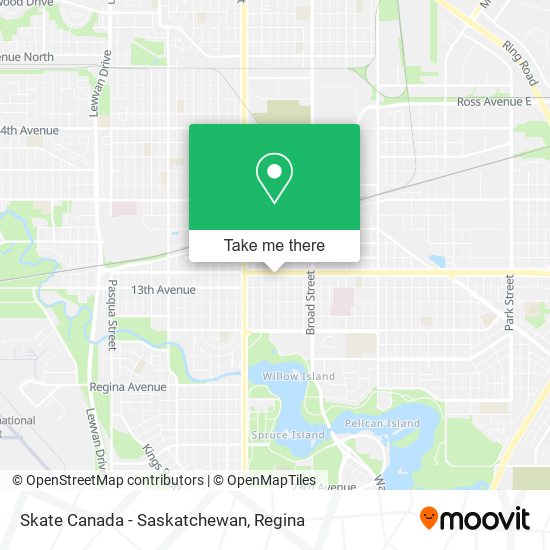Skate Canada - Saskatchewan map