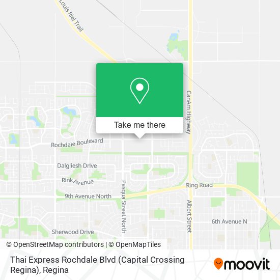 Thai Express Rochdale Blvd (Capital Crossing Regina) plan