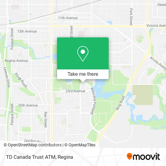 TD Canada Trust ATM map