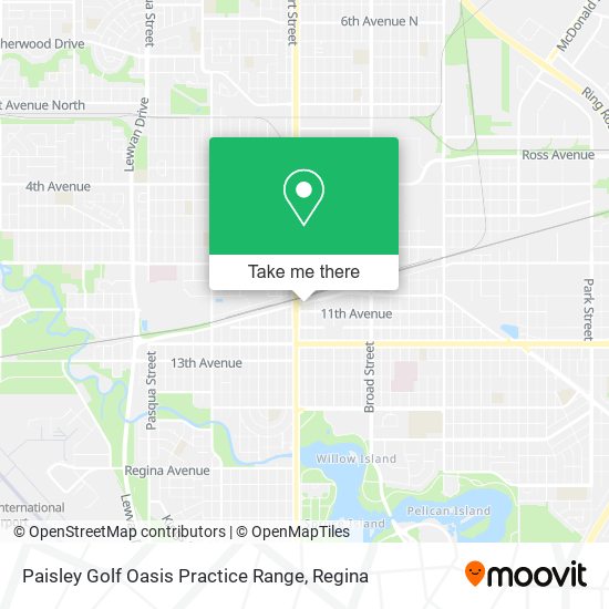 Paisley Golf Oasis Practice Range map