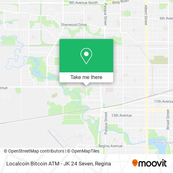 Localcoin Bitcoin ATM - JK 24 Seven map