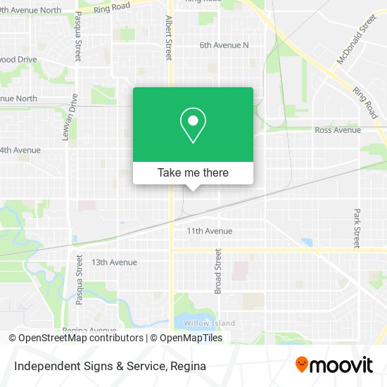 Independent Signs & Service map