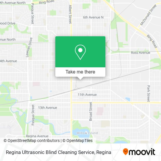 Regina Ultrasonic Blind Cleaning Service map