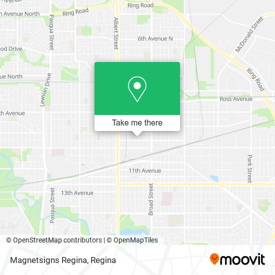 Magnetsigns Regina map