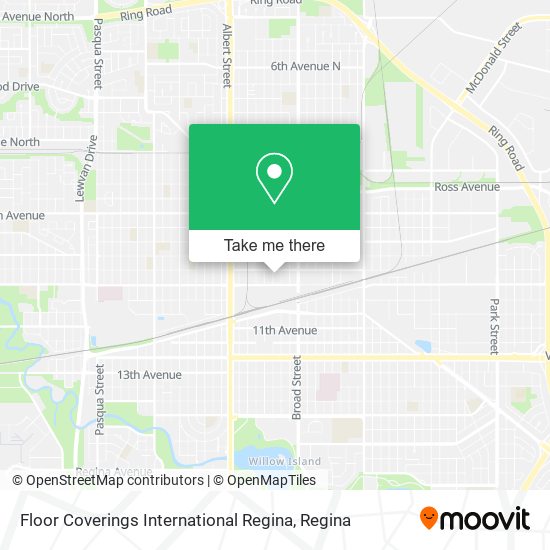 Floor Coverings International Regina map
