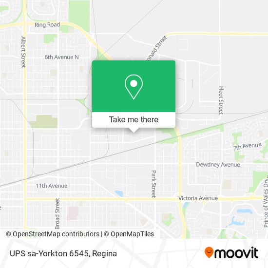 UPS sa-Yorkton 6545 map