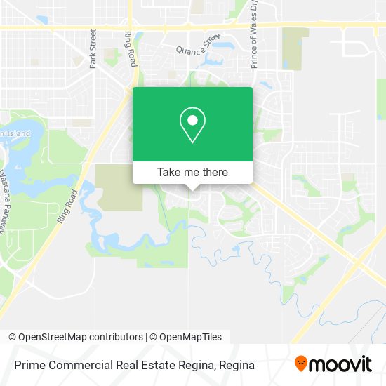 Prime Commercial Real Estate Regina map