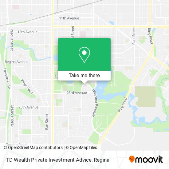 TD Wealth Private Investment Advice map